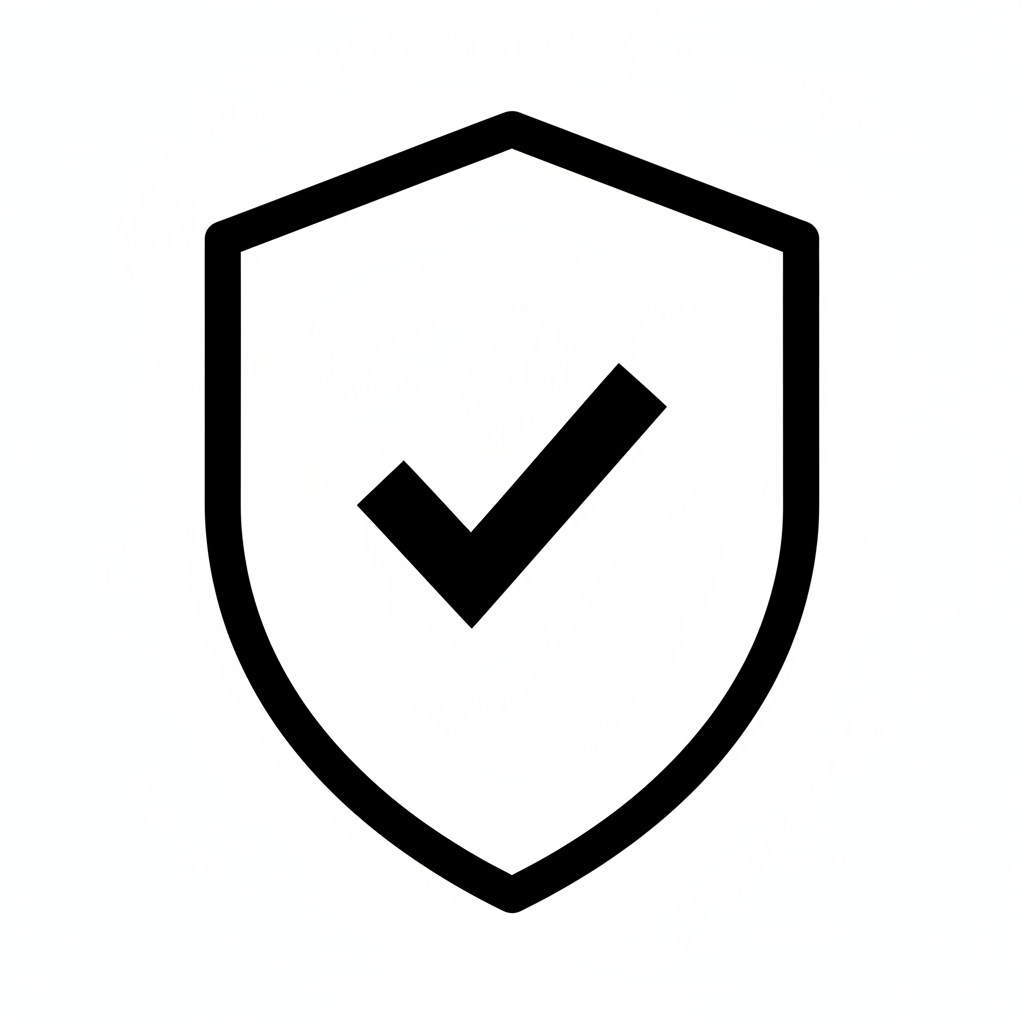 warranty shield black and white